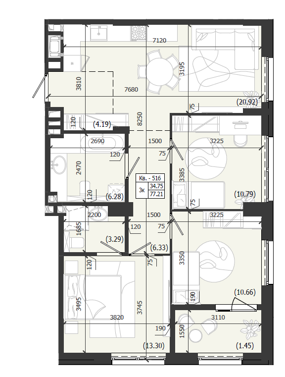 Квартира 516 WEST