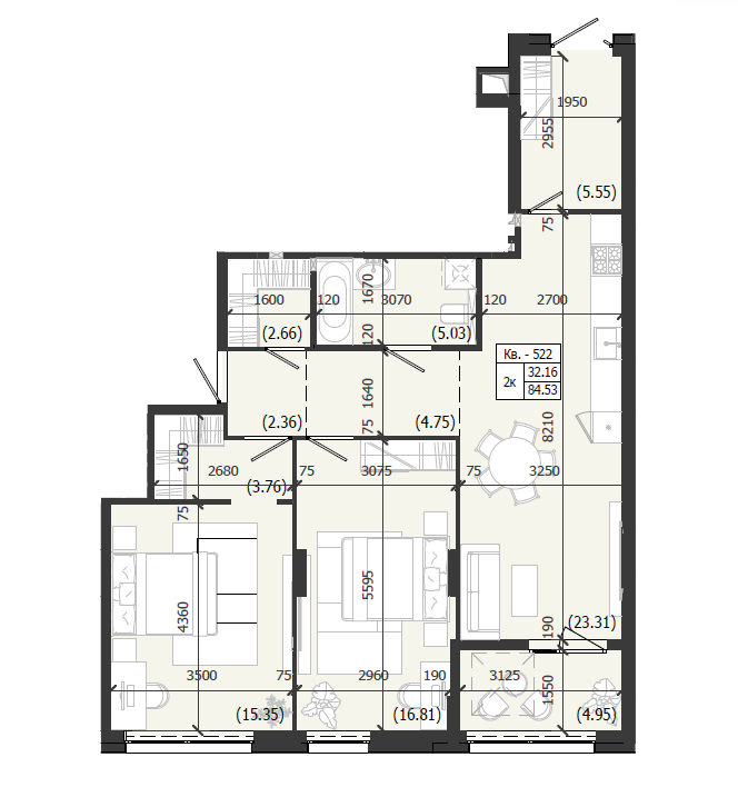 Квартира 522 WEST