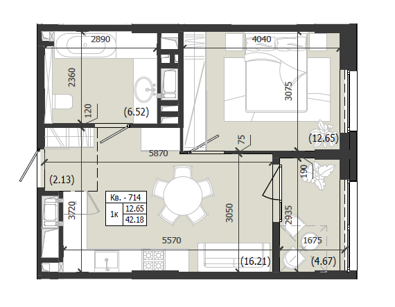 Квартира 714 WEST