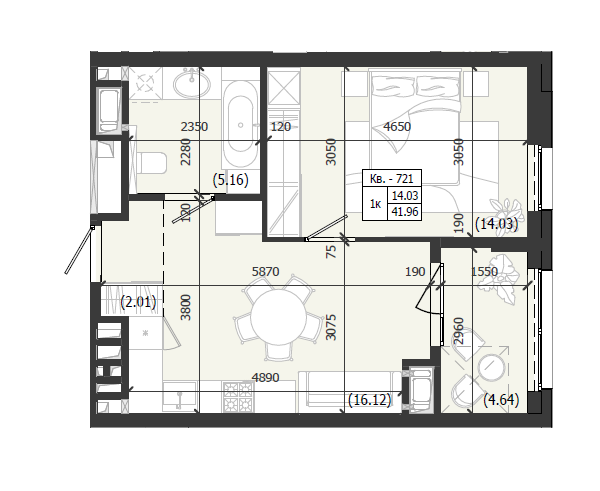 Квартира 721 WEST