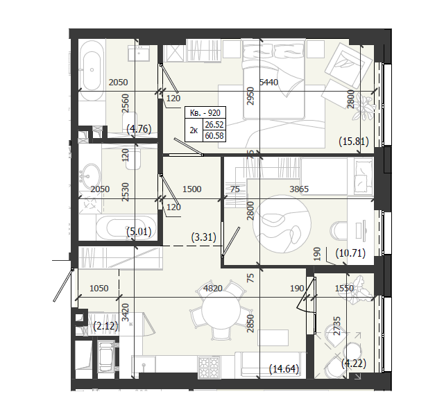 Квартира 920 WEST