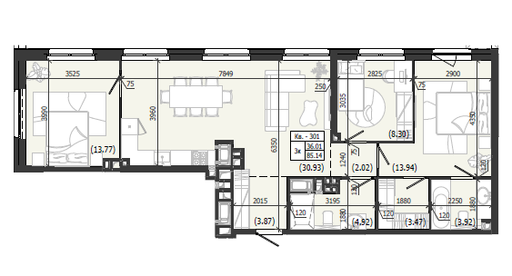 Квартира 301 WEST