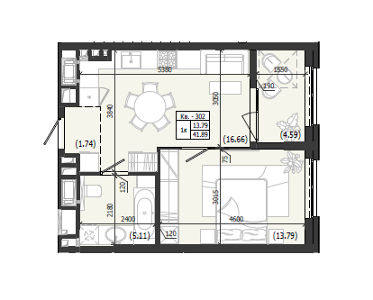 Квартира 302 WEST