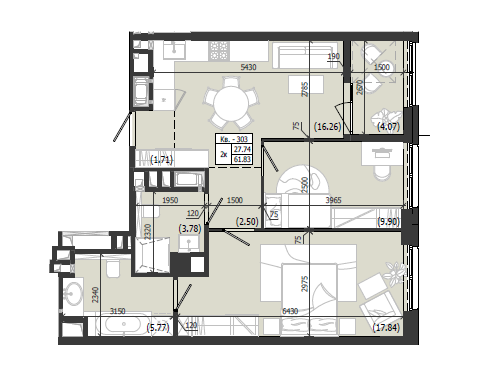 Квартира 303 WEST