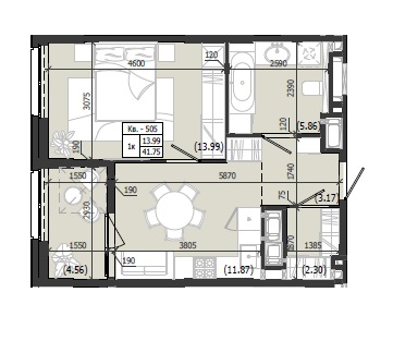 Квартира 505 WEST