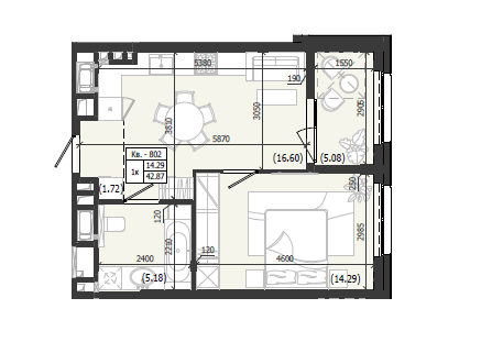 Квартира 802 WEST
