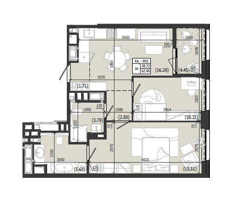Квартира 803 WEST